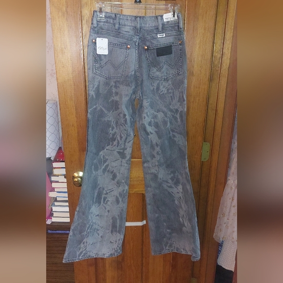 Free People Wrangler Wanderer High Rise Dyed Flare Jeans - Picture 5 of 11